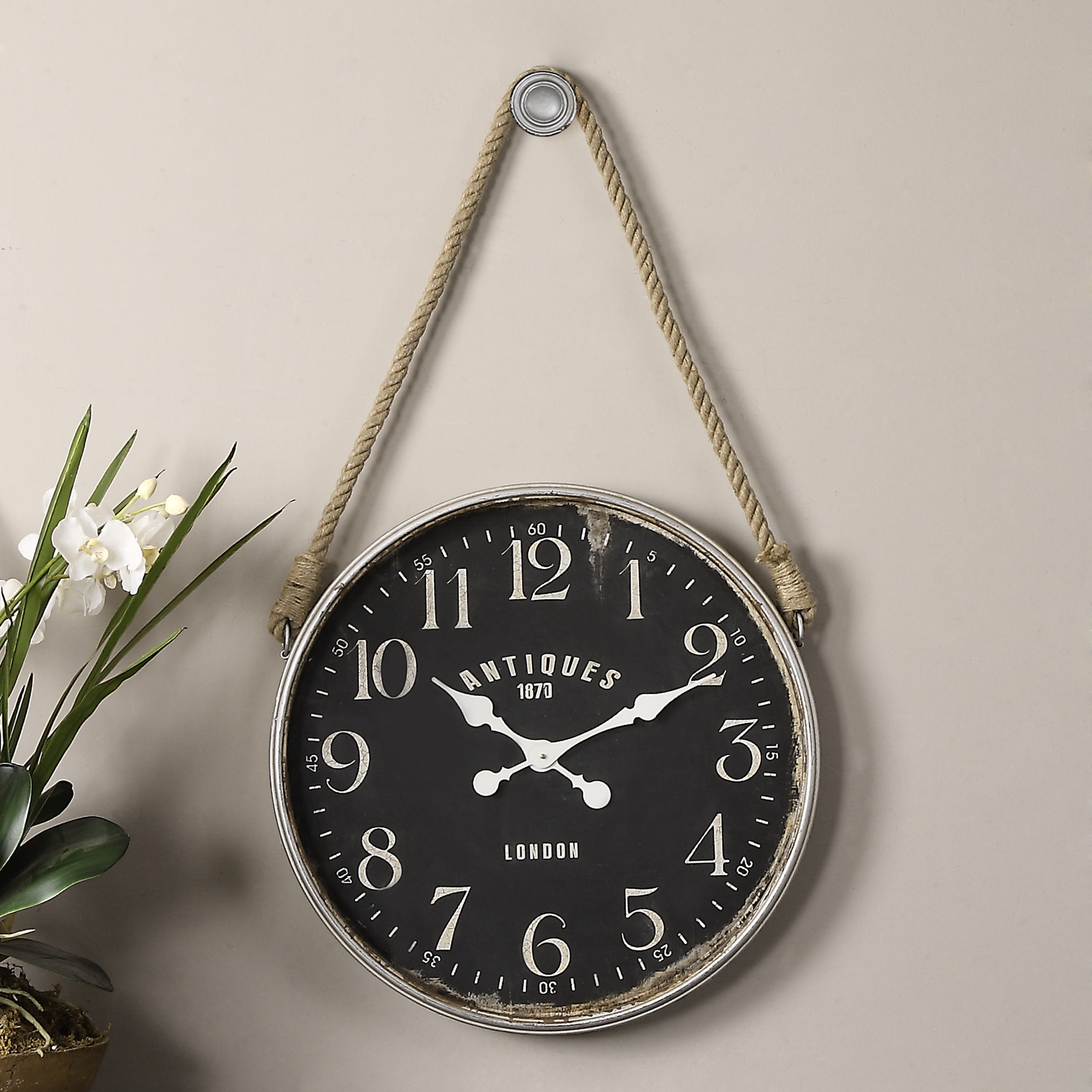 Uttermost Clocks Bartram Wall Clock Wayside Furniture Wall Clocks